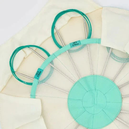 Serene fixed circular lace needle set