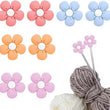 Load image into Gallery viewer, Alibaba Tip Protectors Assorted Daisies Silicone Tip Protectors for Knitting Needles joeriaknits
