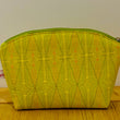 Load image into Gallery viewer, Joeriaknits Storage Pouches Chartreuse Geometric Small Zipper Storage Pouch: Handcrafted joeriaknits
