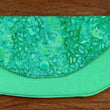Load image into Gallery viewer, Joeriaknits Travel Pouches Emerald Batik Storage Clutch — Knitting &amp; Crochet Notion Organizer joeriaknits

