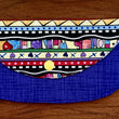 Load image into Gallery viewer, Joeriaknits Travel Pouches Festival Folk Storage Clutch — Knitting &amp; Crochet Notion Organizer joeriaknits

