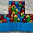 Load image into Gallery viewer, Joeriaknits Tapestry Needle Holder Dog Daze - Blue Tapestry Needle Holder: Handcrafted joeriaknits
