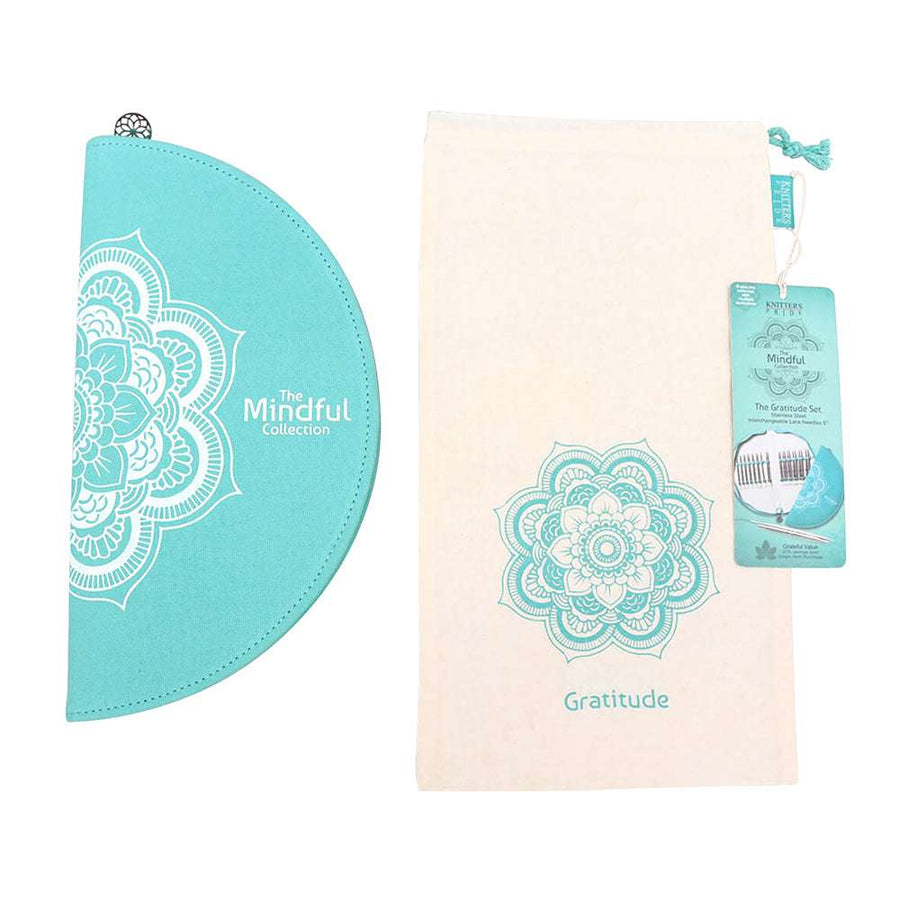 The Mindful Collection Gratitude Interchangeable Circular Knitting Needle Set