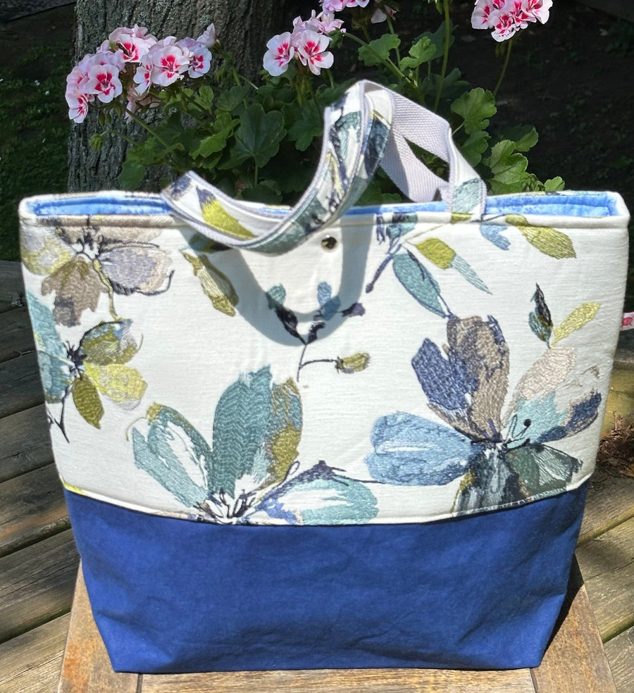 JOERIA KNITS Tote Bags Tote Bag: Handcrafted - Extra Large - Bloom joeriaknits