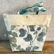 Load image into Gallery viewer, JOERIA KNITS Project Bags Leaves on Canvas #1 Tote Bags for Knitters and Crocheters - Canvas Collection joeriaknits
