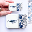 Load image into Gallery viewer, Firefly Notes Notions Tin Small Whale Notions Tin by Firefly Notes joeriaknits
