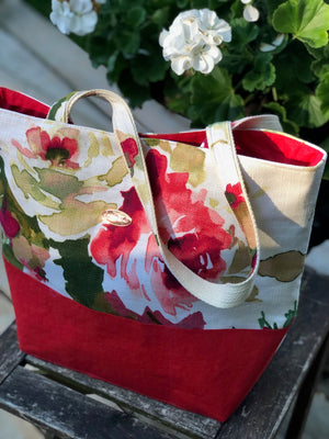 Tote Bag - Extra Large - Red Roses