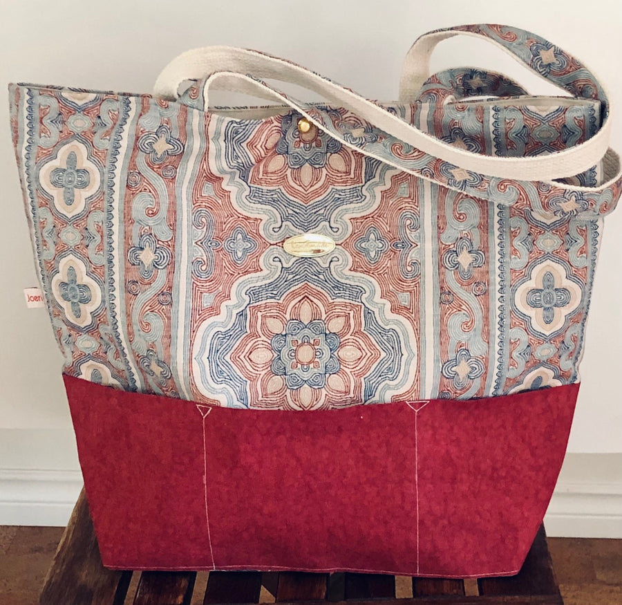 Project Bag - Extra Large - Red Mosaic