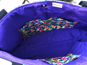 JOERIA KNITS Project Bags Tote Bag - Large - Fish in the Dark joeriaknits